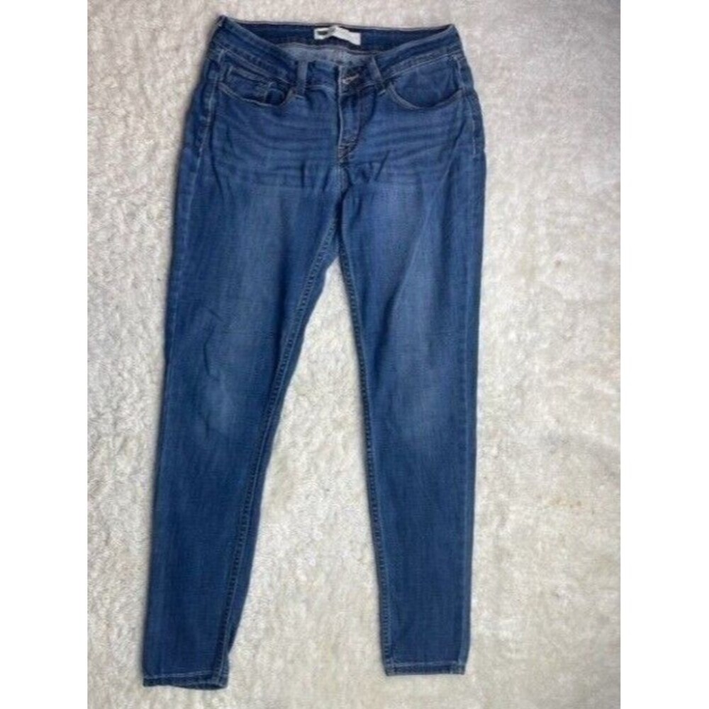 Levi Size 28 Womens Jeans Skinny Stretch Low Rise Med Wash